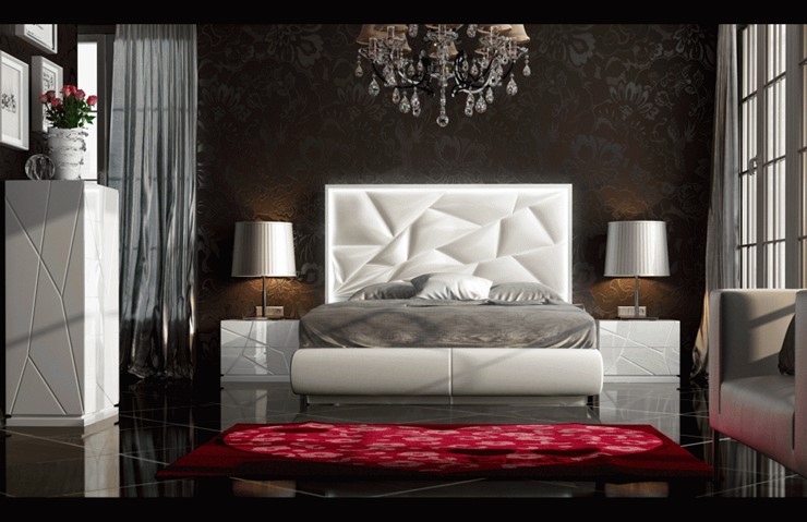 Двуспальная кровать FRANCO KIU 1242 с LED подсветкой изголовья (180х200) в Якутске - изображение 11