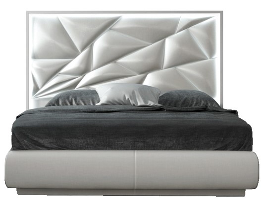 Двуспальная кровать FRANCO KIU 1242 с LED подсветкой изголовья (180х200) в Якутске - изображение