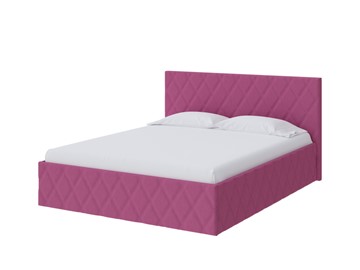 Спальная кровать Fresco 140х200, Рогожка (Savana Berry (фиолетовый)) в Якутске
