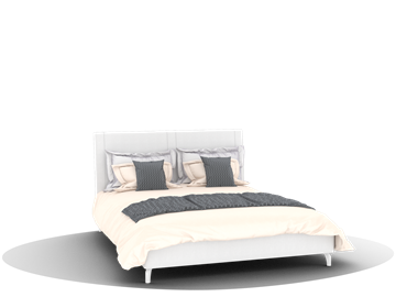 Кровать 2-спальная Siena (КМ-01, 1600) под ПМ в Якутске