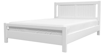 Кровать полутороспальная Ванесса из массива сосны (Белый Античный) 140х200 в Якутске