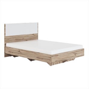 Кровать 1.5-спальная Николь (мод.1.2) 1,4 белая экокожа, с ортопедическим основанием в Якутске