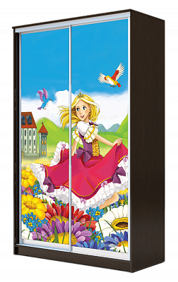 Шкаф детский ХИТ 23-4-12-77-11, Принцесса, венге в Якутске - изображение