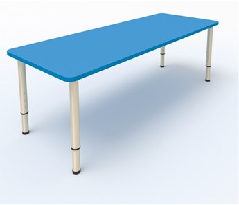 Детский стол 2-местный  (по одну сторону столешн.) СДО-2 (0-3) синий в Якутске