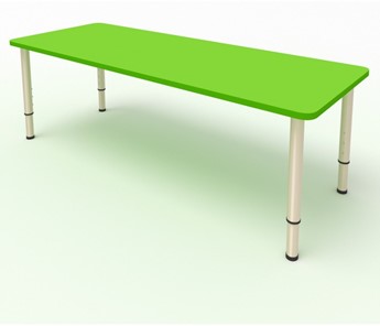 Детский стол 2-местный  (по одну сторону столешн.) СДО-2 (0-3) зеленый в Якутске