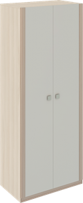 Двухдверный шкаф Глэдис М22 (Шимо светлый/Белый текстурный) в Якутске