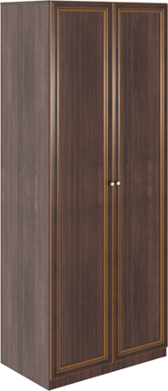 Шкаф распашной Беатрис М02 (Орех Гепланкт) в Якутске - изображение