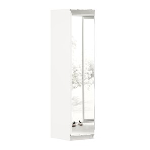 Одностворчатый шкаф Айла с зеркалом ЛД 688.140.000, Белый, исполнение 1 в Якутске