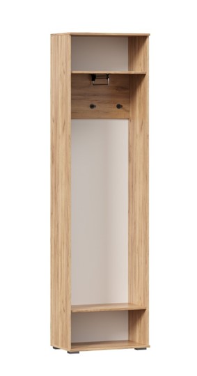 Шкаф одностворчатый Фиджи с декоративными накладками 659.300, Дуб Золотой/Антрацит в Якутске - изображение 2