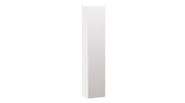 Шкаф для белья с 1 зеркальной дверью Порто (366) СМ-393.07.212 (Белый жемчуг/Белый жемчуг) в Якутске