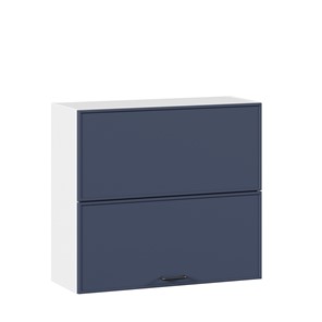 Кухонный горизонтальный шкаф 800 Индиго ЛД 298.980.000.126, Белый/Тёмно-синий в Якутске