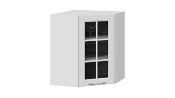 Кухонный угловой шкаф Скай ВУ45_72-(40)_1ДРс (Белоснежный софт) в Якутске