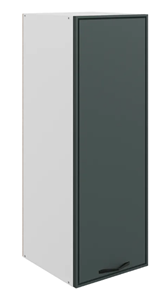 Кухонный шкаф Монако L400 Н900 (1 дв. гл.), белый/грин матовый в Якутске