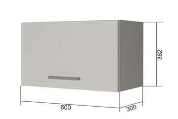 Шкаф кухонный В360, Белое гладкое Ламарти/Белый в Якутске