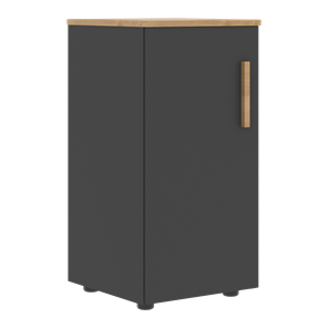 Низкий шкаф колонна с левой дверью FORTA Графит-Дуб Гамильтон  FLC 40.1 (L) (399х404х801) в Якутске