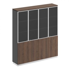 Шкаф для документов со стеклянными дверьми Speech Cube (180.2x40x203.4) СИ 315 ДГ АР ДГ/ХР в Якутске