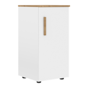 Низкий шкаф колонна с правой дверью FORTA Белый-Дуб Гамильтон FLC 40.1 (R) (399х404х801) в Якутске