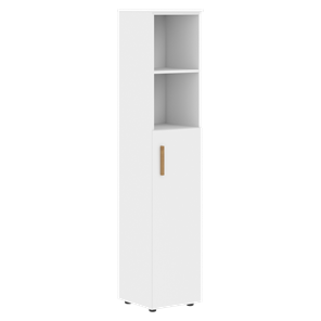 Высокий шкаф с глухой средней дверью  правой FORTA Белый FHC 40.5 (R) (399х404х1965) в Якутске
