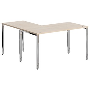 Письменный угловой  стол для персонала правый XTEN GLOSS  Бук Тиара  XGCT 1415.1 (R) (1400х1500х750) в Якутске