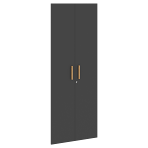 Высокие двери для шкафов с замком FORTA Черный Графит FHD 40-2(Z)  (794х18х1932) в Якутске
