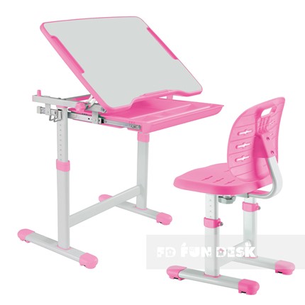 Растущая парта + стул Piccolino III Pink в Якутске - изображение