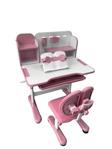 Растущий стол и стул Vivo Pink FUNDESK в Якутске - предосмотр 2
