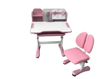 Растущий стол и стул Vivo Pink FUNDESK в Якутске - предосмотр 3
